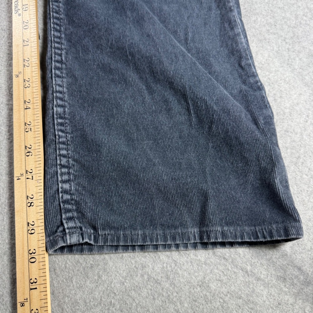 Gap Corduroy Pants Men 34x30 Dark Gray Low Rise Boot Fit Cotton Blend - Picture 6 of 12